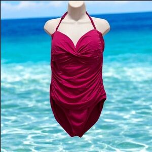 Anne Cole Fuchsia Swimsuit size 16